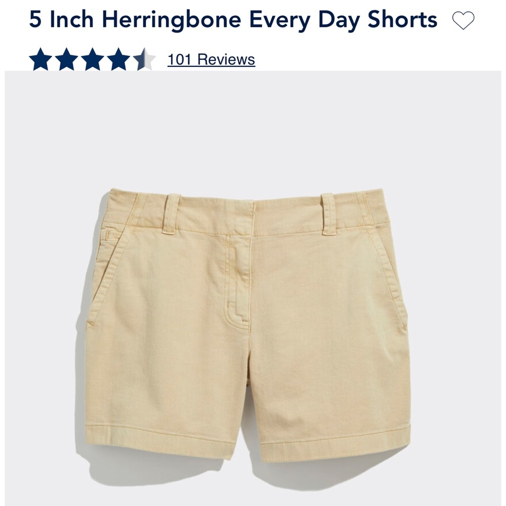 Vinyard Vines 5 Inch Herringbone Every Day Shorts, Size 6, Sand